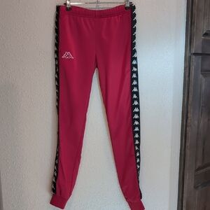 Kappa Vibrant Red Joggers